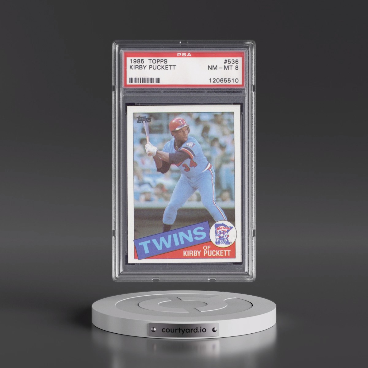 1985 Topps #536 Kirby Puckett (PSA 8 NM-MT)