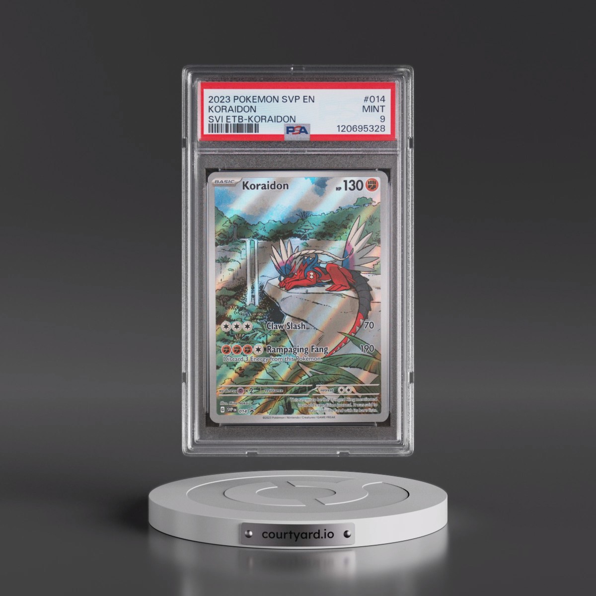 2023 Pokémon Svp EN-SV Black Star Promo #014 Koraidon - Scarlet & Violet Elite Trainer Box-Koraidon (PSA 9 MINT)