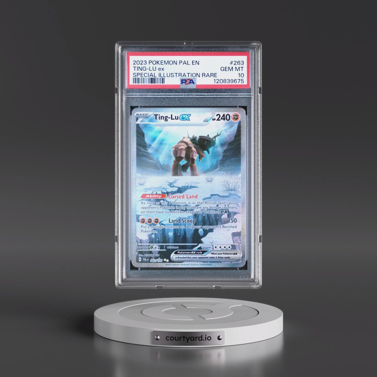 2023 Pokémon Pal EN-Paldea Evolved #263 Ting-LU EX - Holo Special Illustration Rare (PSA 10 GEM MINT)