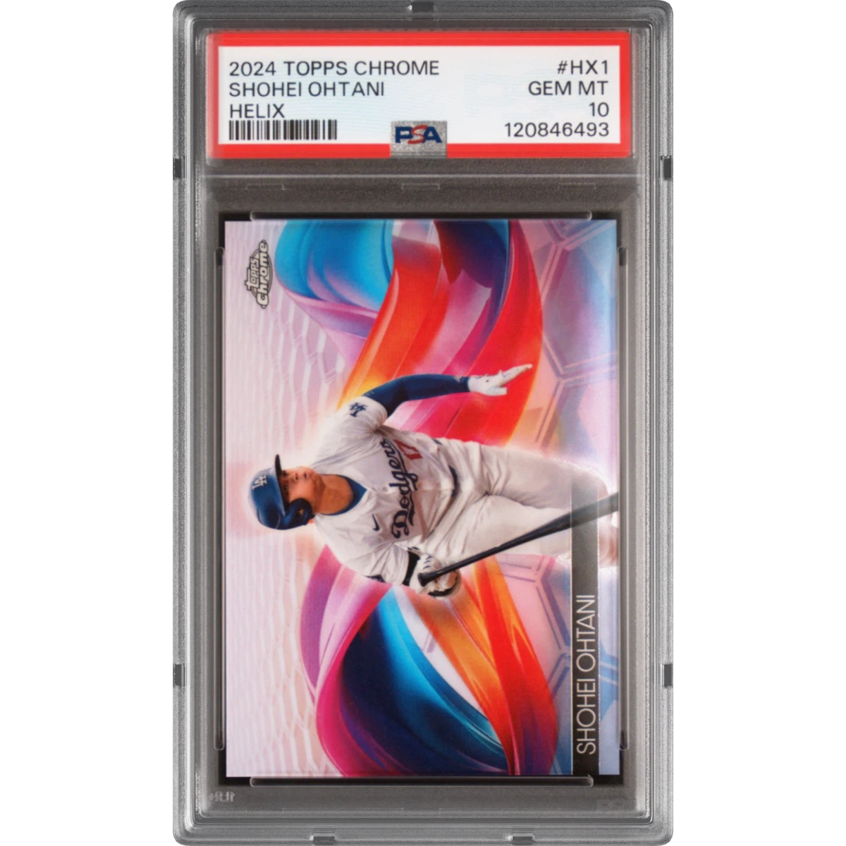 2024 Topps Chrome Helix #HX1 Shohei Ohtani, PSA 10