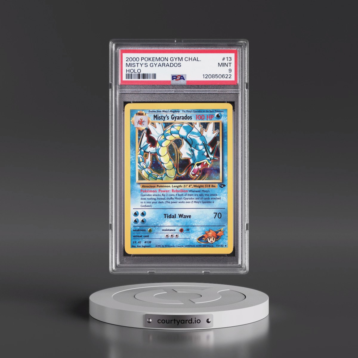 2000 Pokémon Gym Challenge #13 Misty's Gyarados - Holo (PSA 9 MINT)