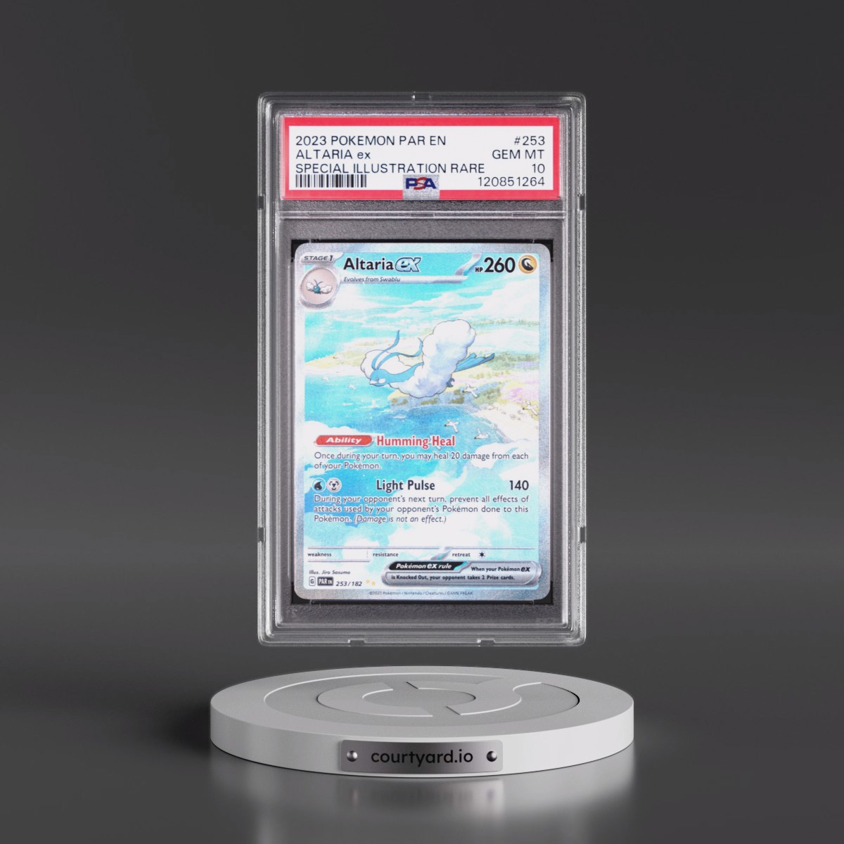 2023 Pokémon Par EN-Paradox Rift #253 Altaria EX - Holo Special Illustration Rare (PSA 10 GEM MINT)