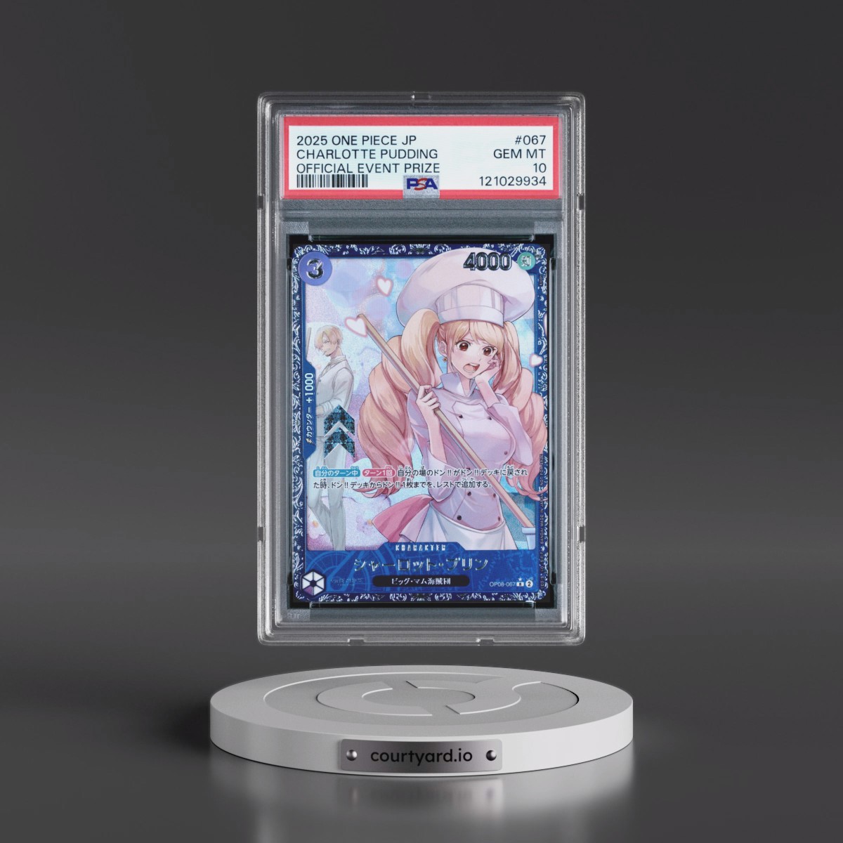 2025 One Piece Japanese Promos #067 Charlotte Pudding - Official Event Prize (PSA 10 GEM MINT)