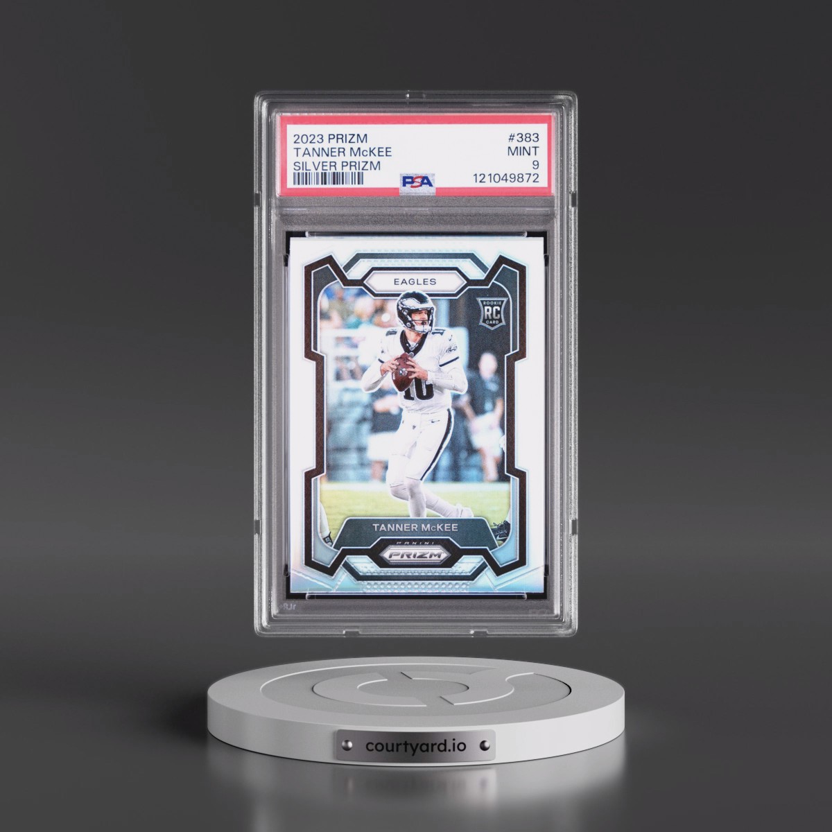 2023 Panini Prizm #383 Tanner McKee - Silver Prizm (PSA 9 MINT)