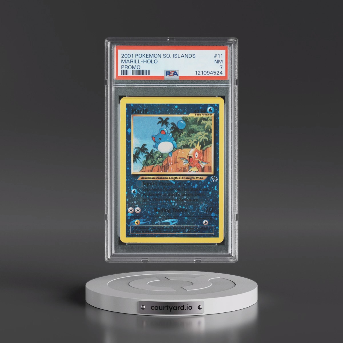 2001 Pokémon Southern Islands Promo #11 Marill - Holo (PSA 7 NM)