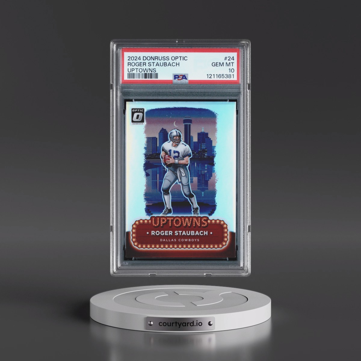 2024 Panini Donruss Optic Uptowns #24 Roger Staubach (PSA 10 GEM MINT)