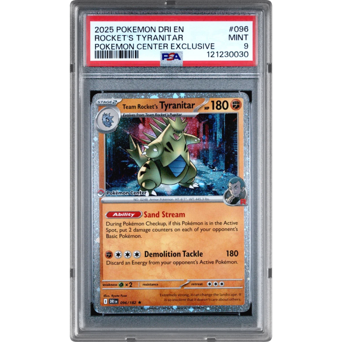 Pokémon Dri Destined Rivals Team Rocket's Tyranitar - Center Exclusive