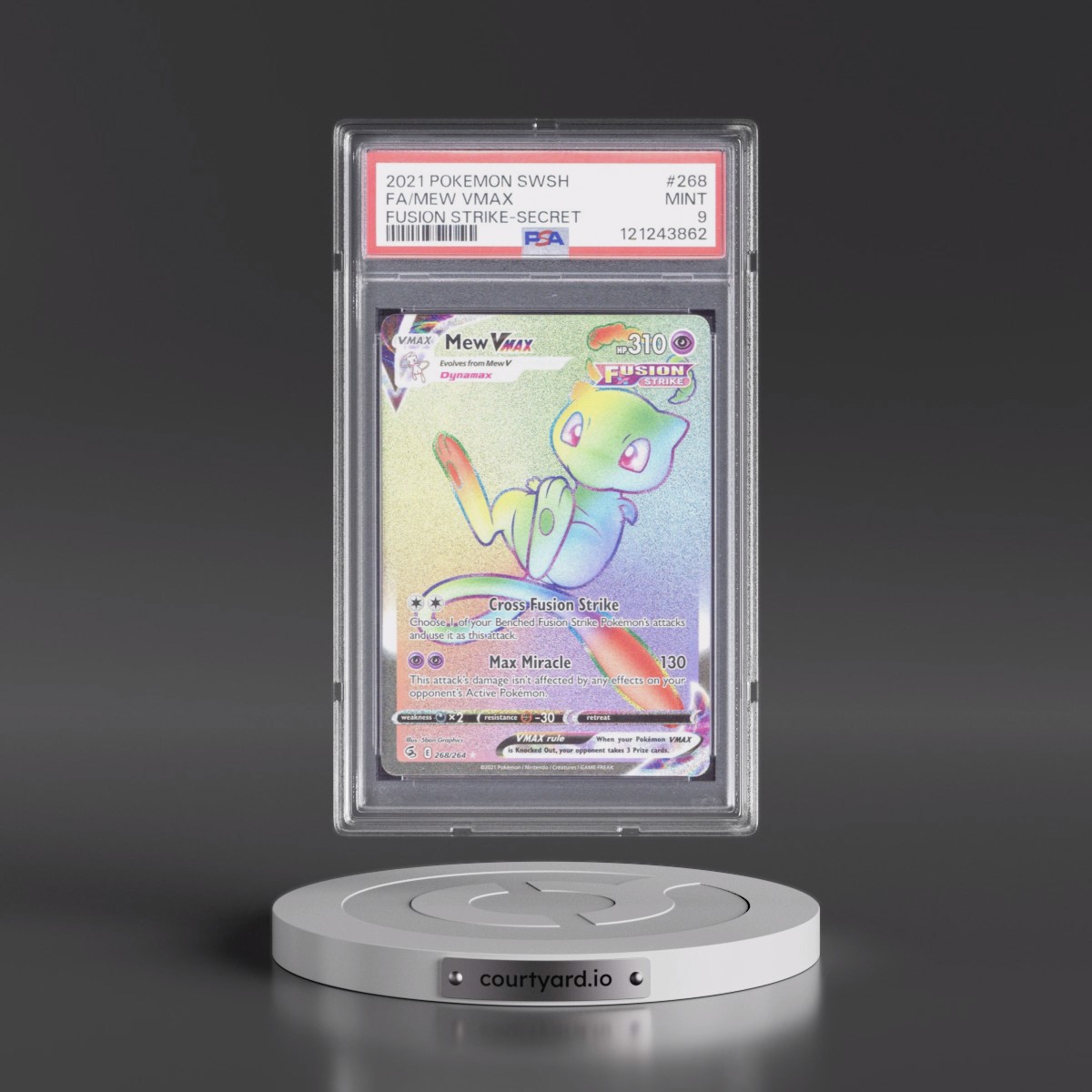 mew vmax pokemon card #TC30/TG30 PSA 8 Near Mint Full Art Lost Origin which deals a base of 210 damage Used Pokmon cards Mew VMAX