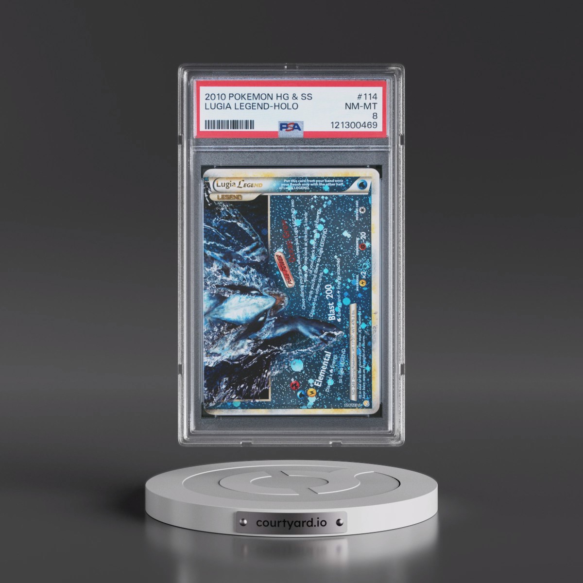 2010 Pokémon Heartgold & Soulsilver #114 Lugia Legend - Holo (PSA 8 NM-MT)