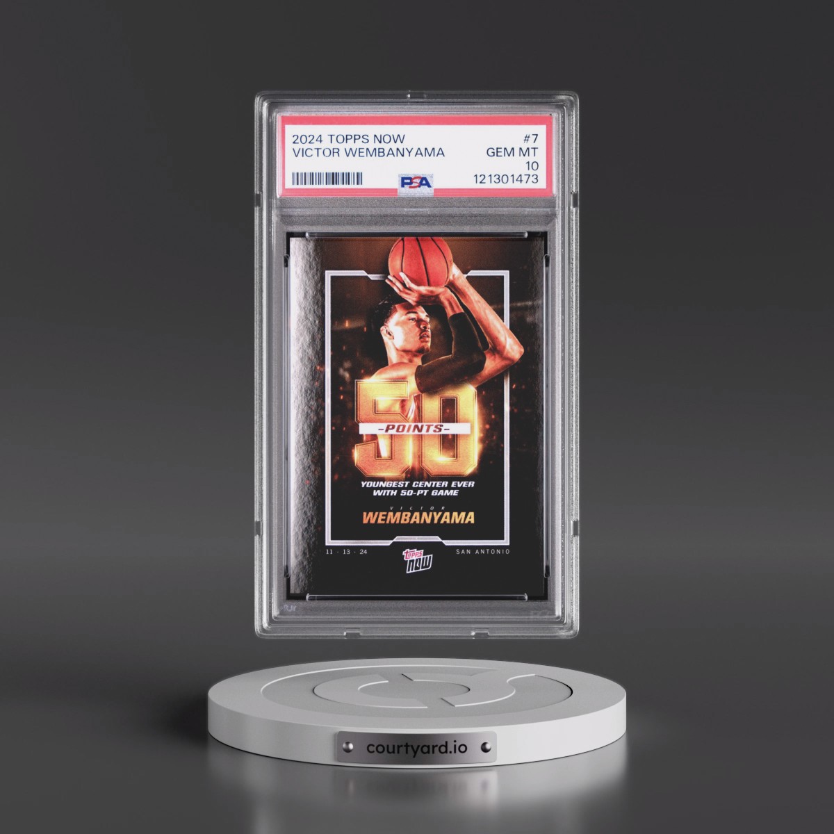2024 Topps Now #7 Victor Wembanyama (PSA 10 GEM MINT)
