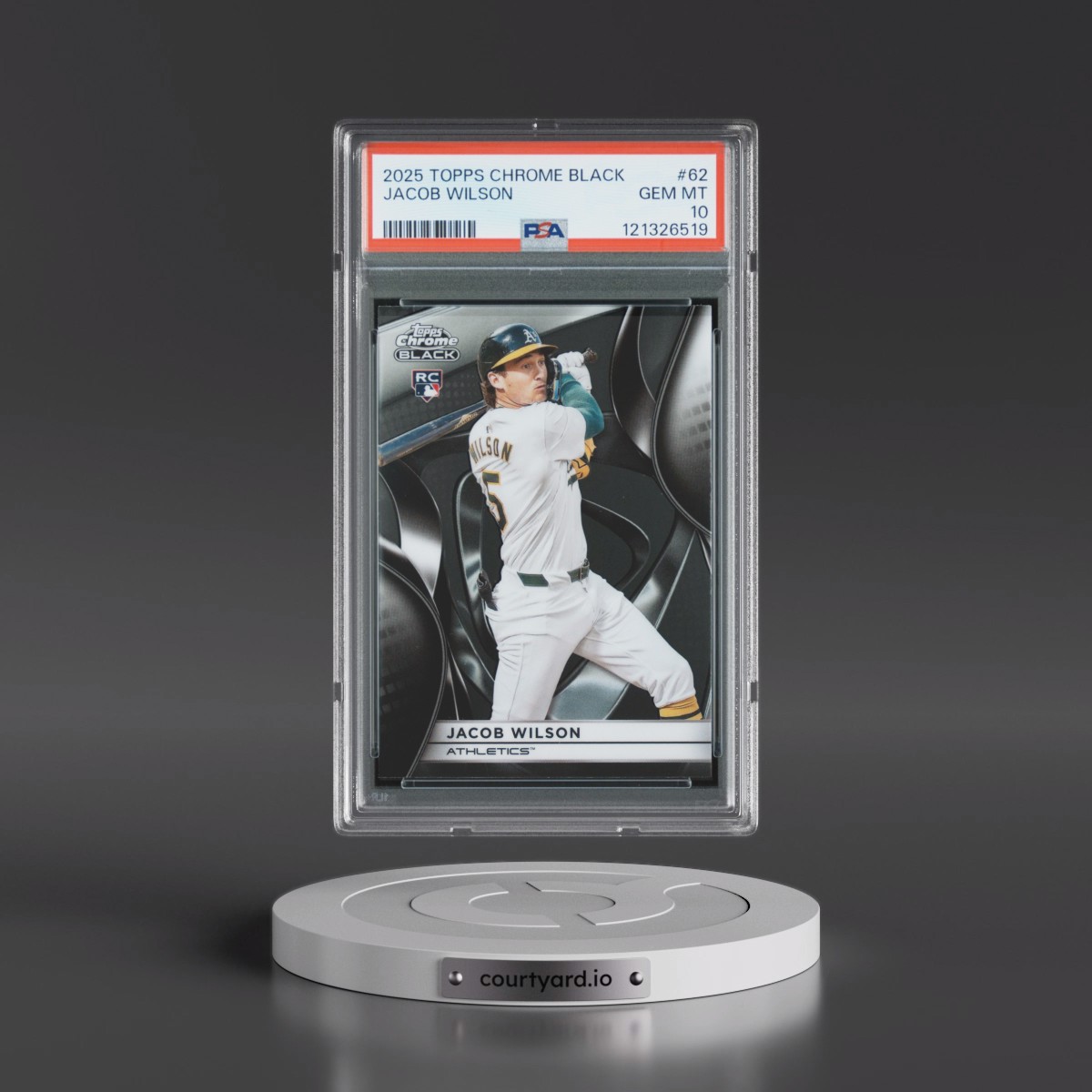 2025 Topps Chrome Black Jacob Wilson #62 PSA 10
