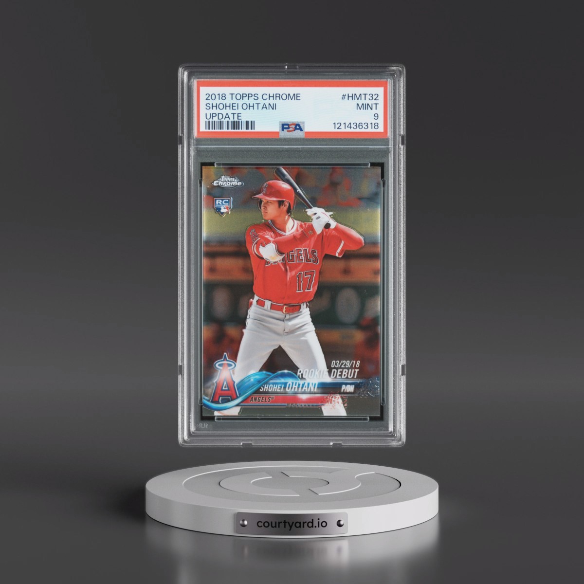 2018 Topps Chrome Update Shohei Ohtani #HMT32 PSA 9