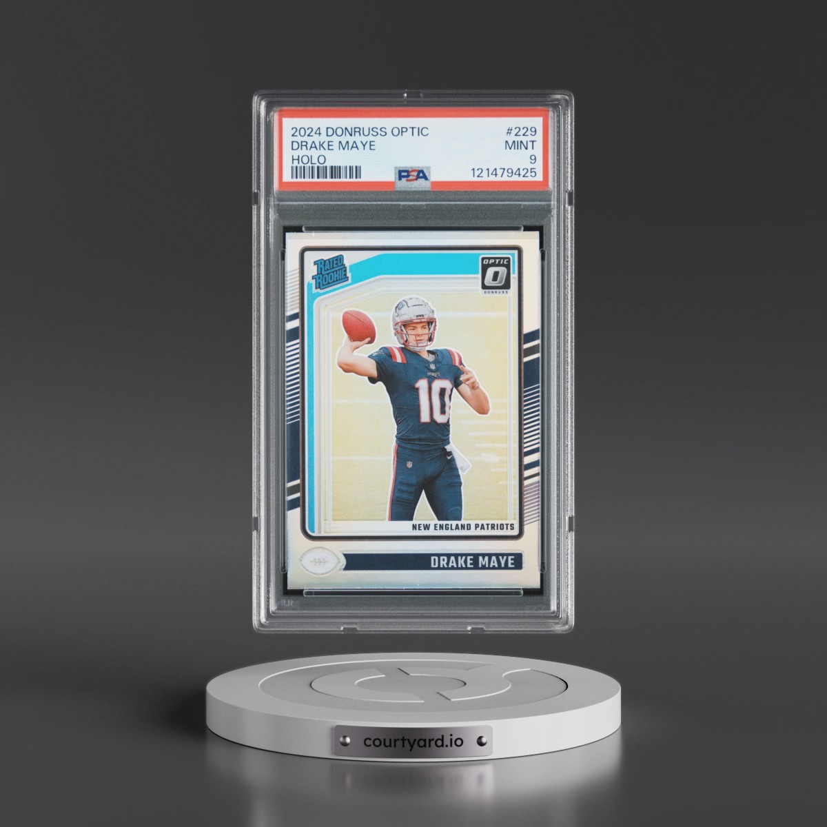 2024 Panini Donruss Optic #229 Drake Maye - Holo (PSA 9 MINT)