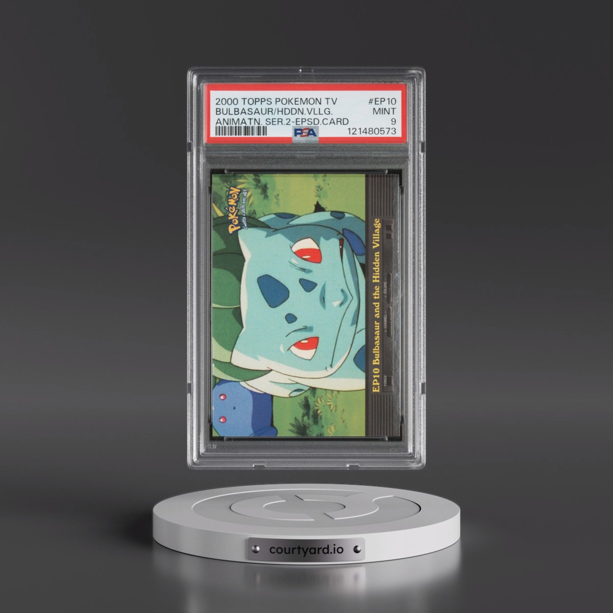 2000 Topps Pokémon TV Animation Series 2 Episode Cards #EP10 Bulbasaur and the Hidden Village (PSA 9 MINT)