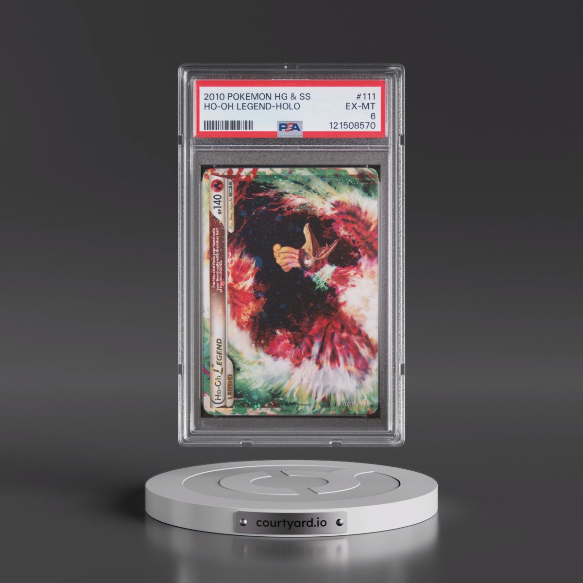 2010 Pokémon Heartgold & Soulsilver #111 HO-Oh Legend - Holo (PSA 6 EX-MT)