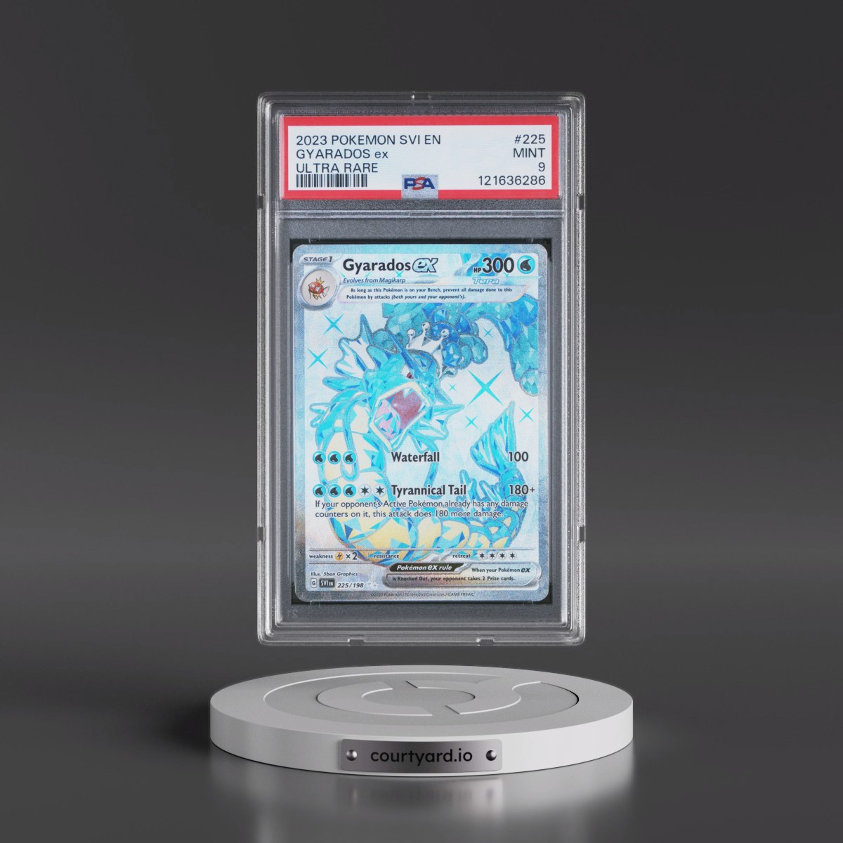 2023 Pokémon Svi EN-Scarlet & Violet #225 Gyarados EX - Holo Ultra Rare (PSA 9 MINT)