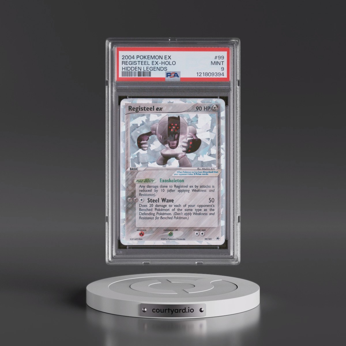 2004 Pokémon EX Hidden Legends #99 Registeel EX - Holo Holo (PSA 9 MINT)