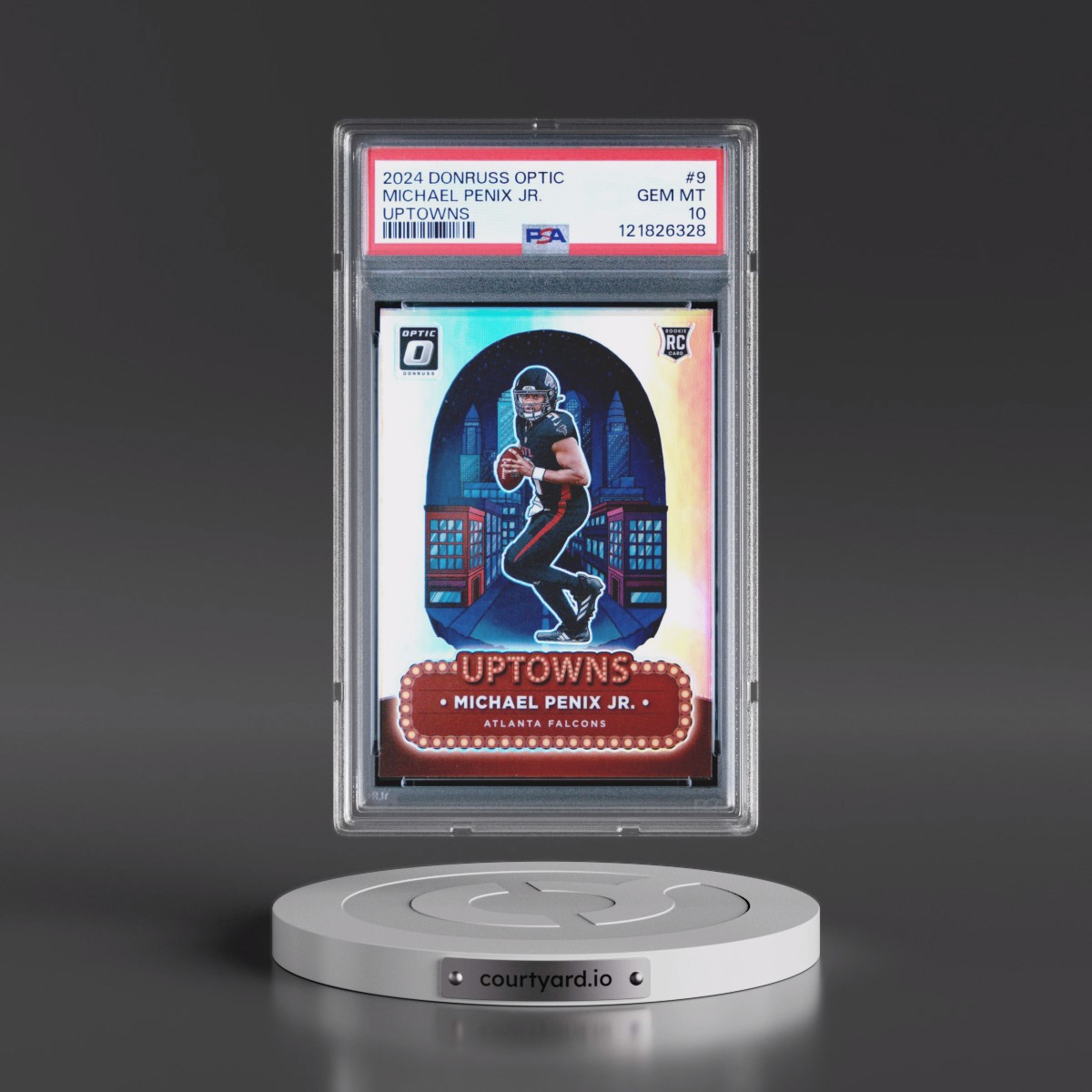 2024 Panini Donruss Optic Uptowns #9 Michael Penix Jr. (PSA 10 GEM MINT)