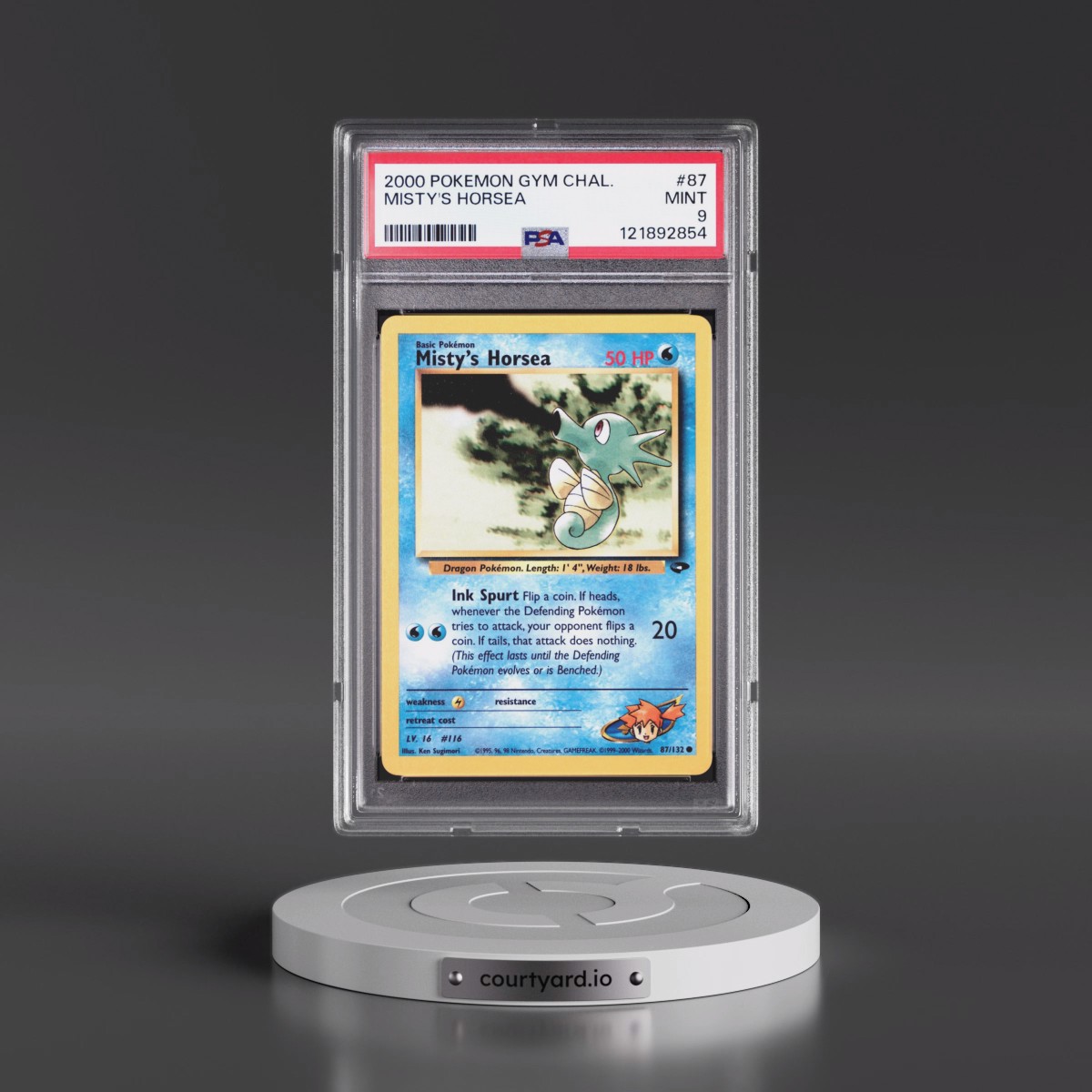 2000 Pokémon Gym Challenge #87 Misty's Horsea (PSA 9 MINT)