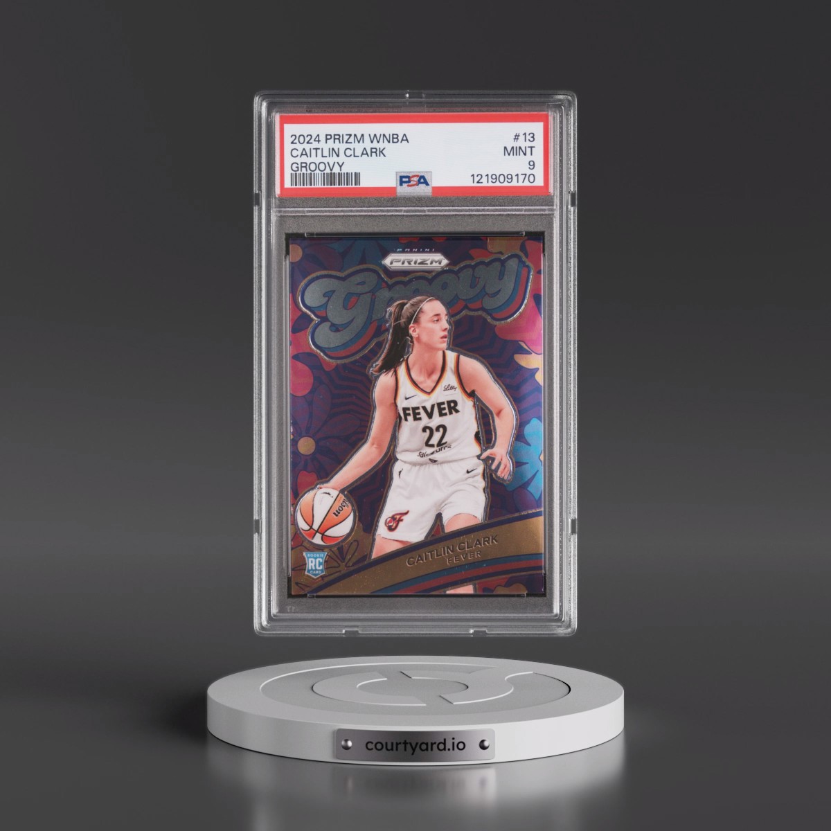 2024 Panini Prizm WNBA Groovy #13 Caitlin Clark (PSA 9 MINT)