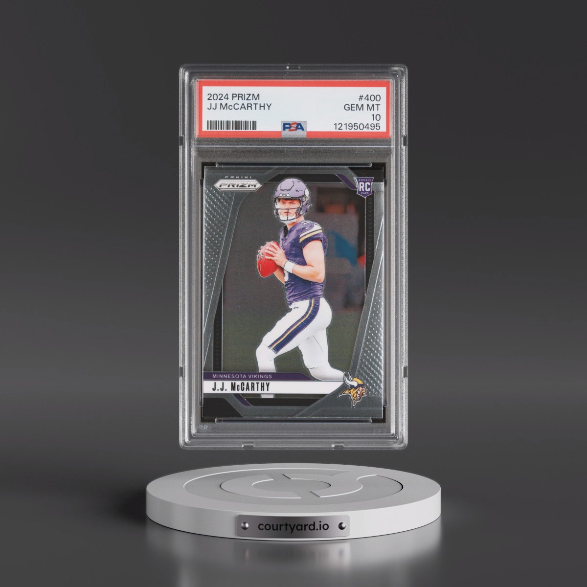 2024 Panini Prizm #400 JJ McCarthy (PSA 10 GEM MINT)