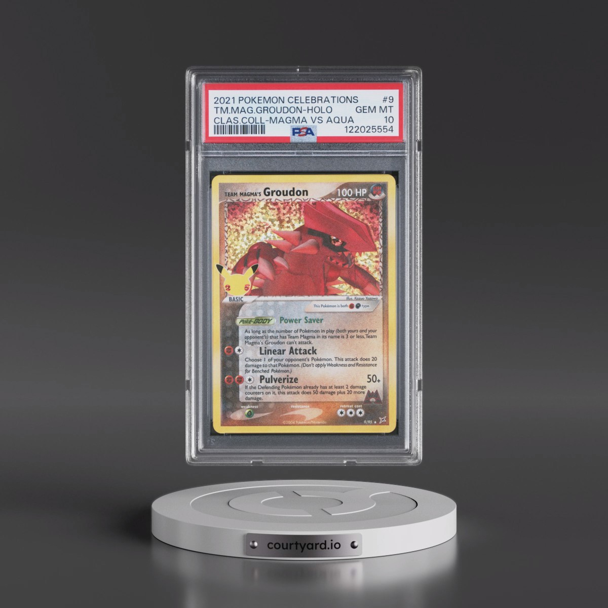 2021 Pokémon Celebrations Classic Collection #9 Team Magma's Groudon - Holo (PSA 10 GEM MINT)