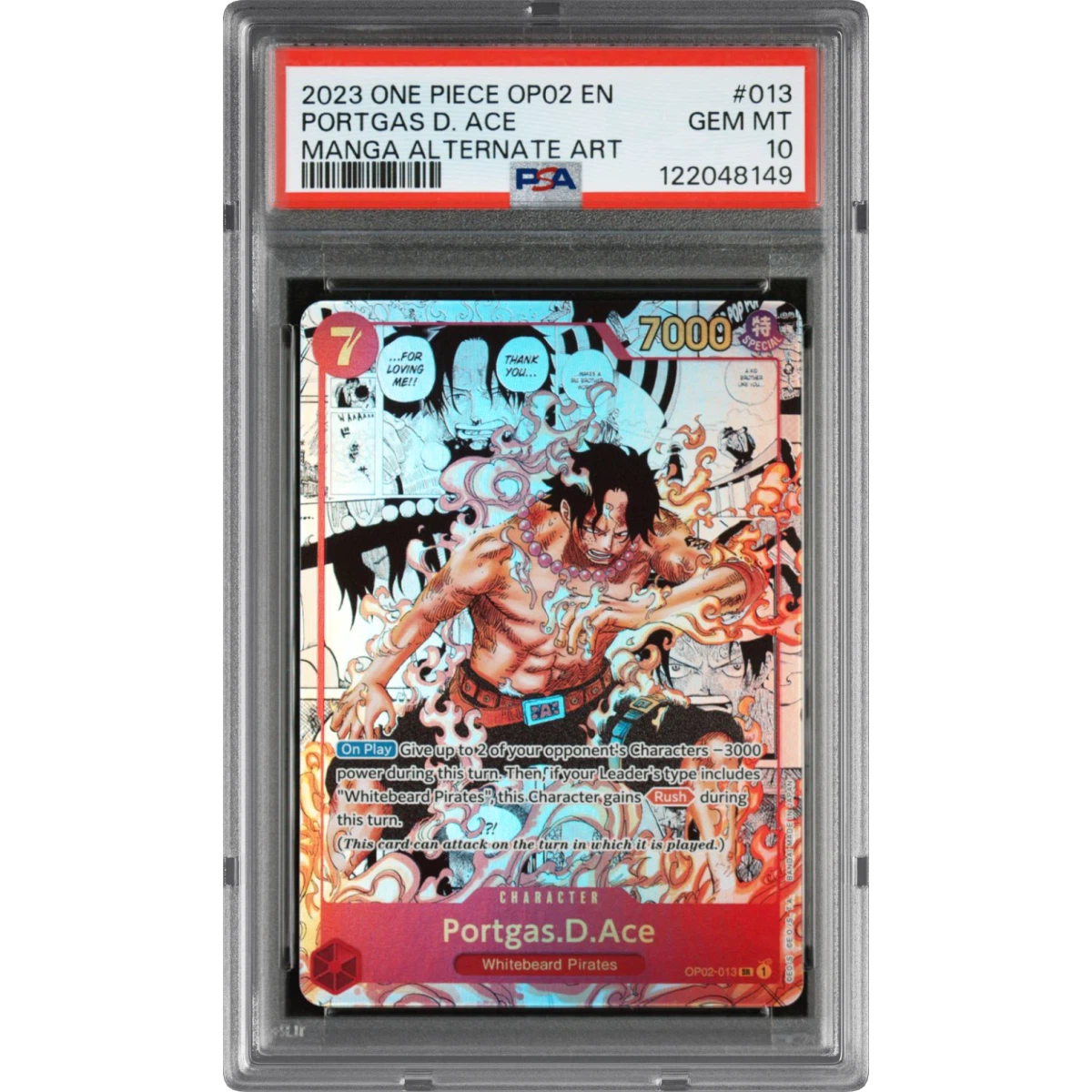 Portgas D. Ace card artwork