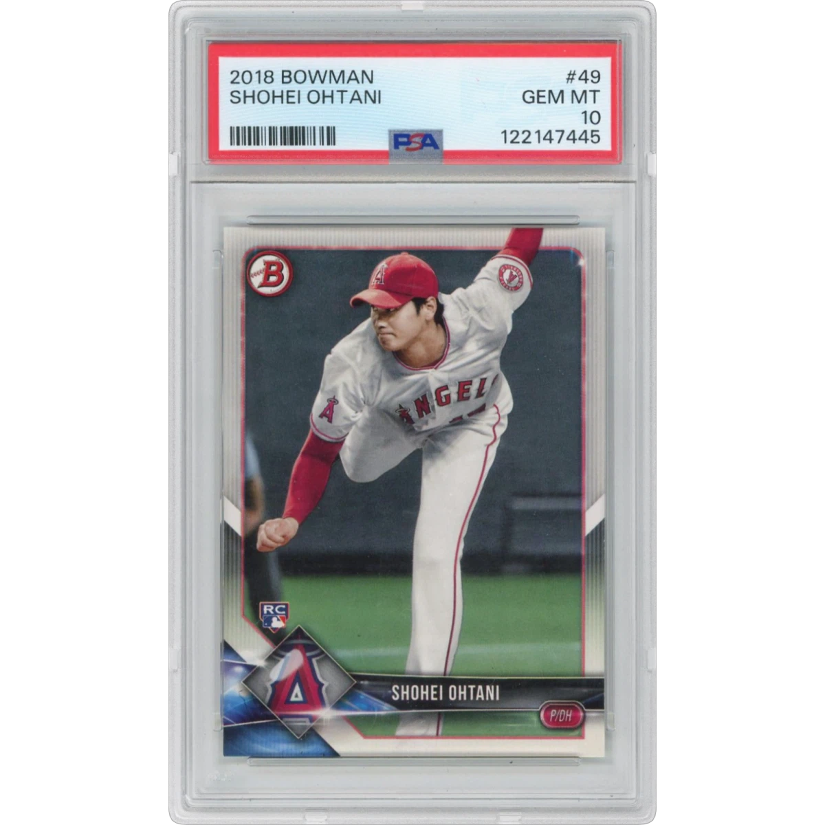 2018 Bowman #49 Shohei Ohtani (PSA 10 GEM MINT)