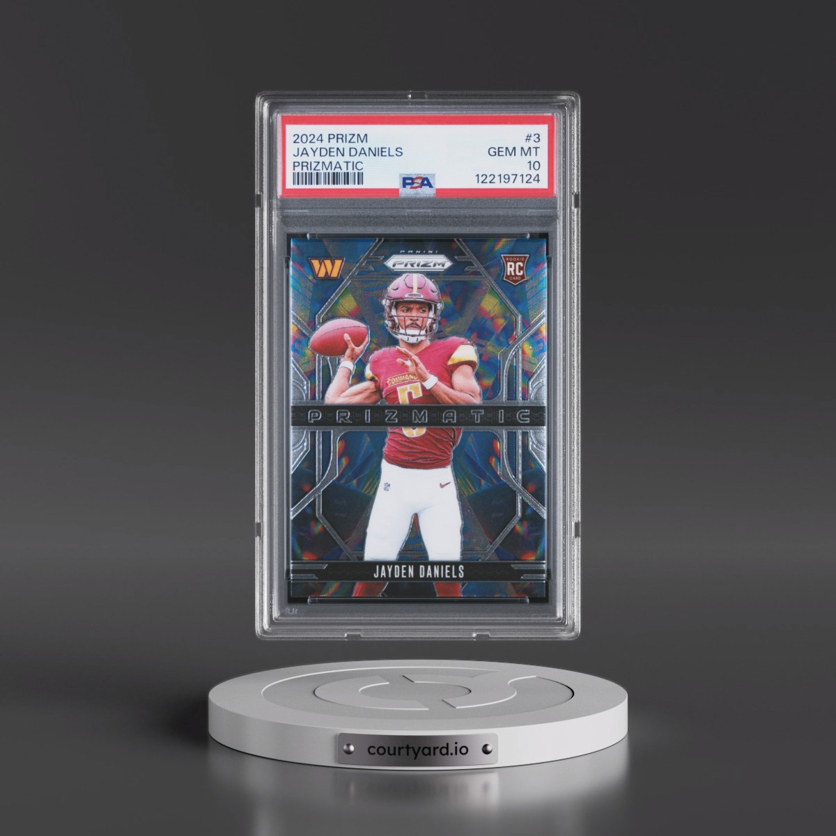 2024 Panini Prizm Prizmatic #3 Jayden Daniels (PSA 10 GEM MINT)