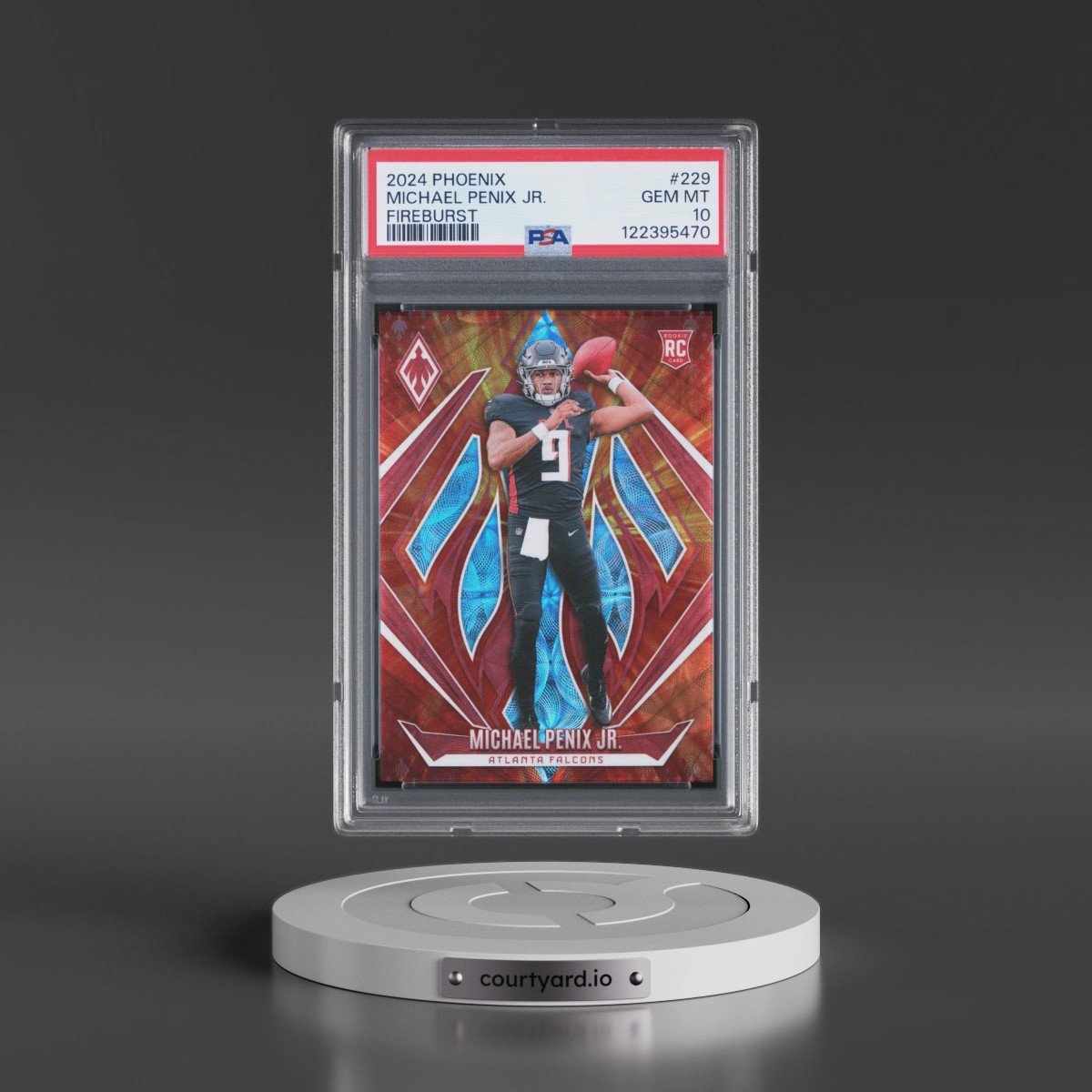 2024 Panini Phoenix Michael Penix Jr. - Fireburst #229 PSA 10