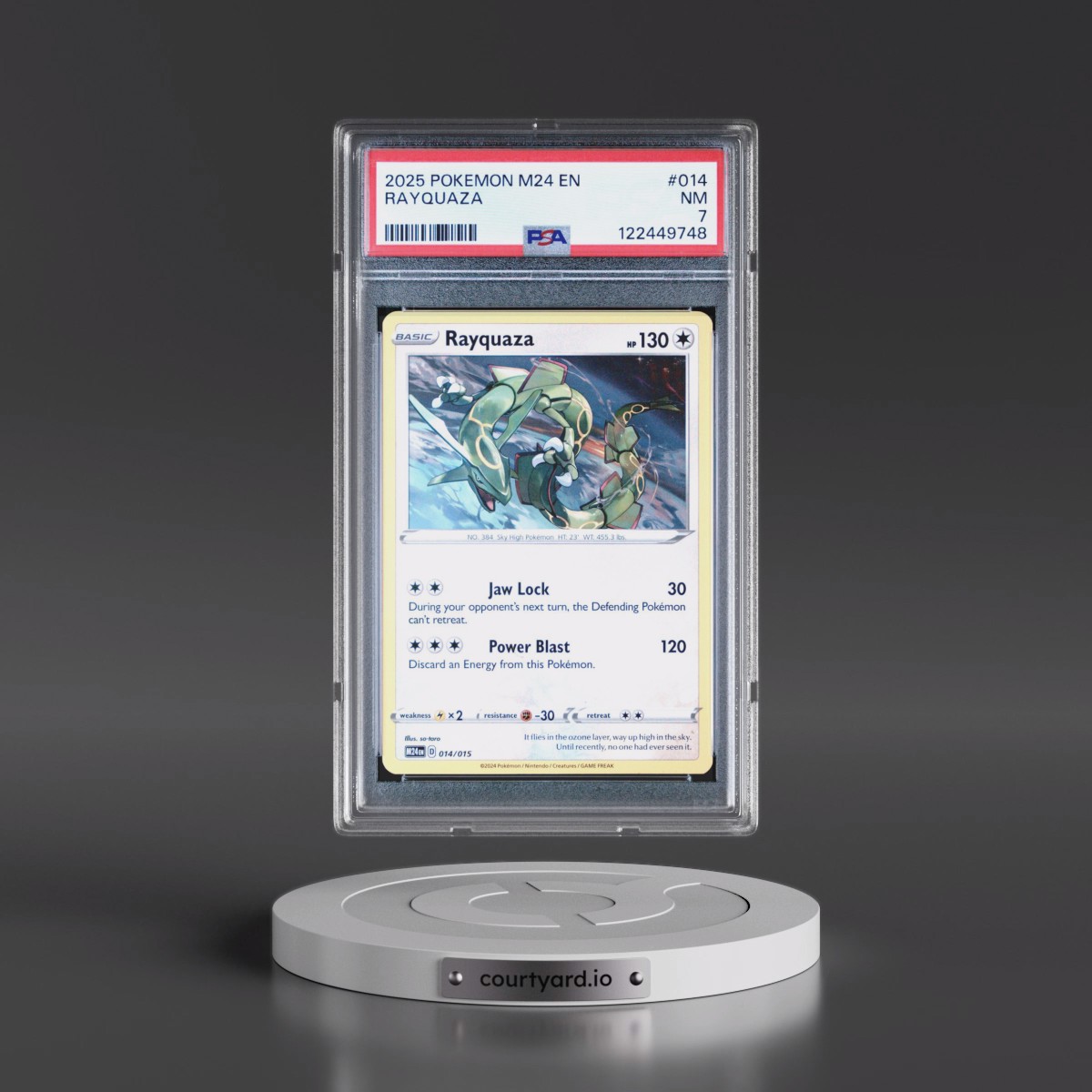 2025 Pokémon M24 EN-Mcdonald's Collection #014 Rayquaza (PSA 7 NM)