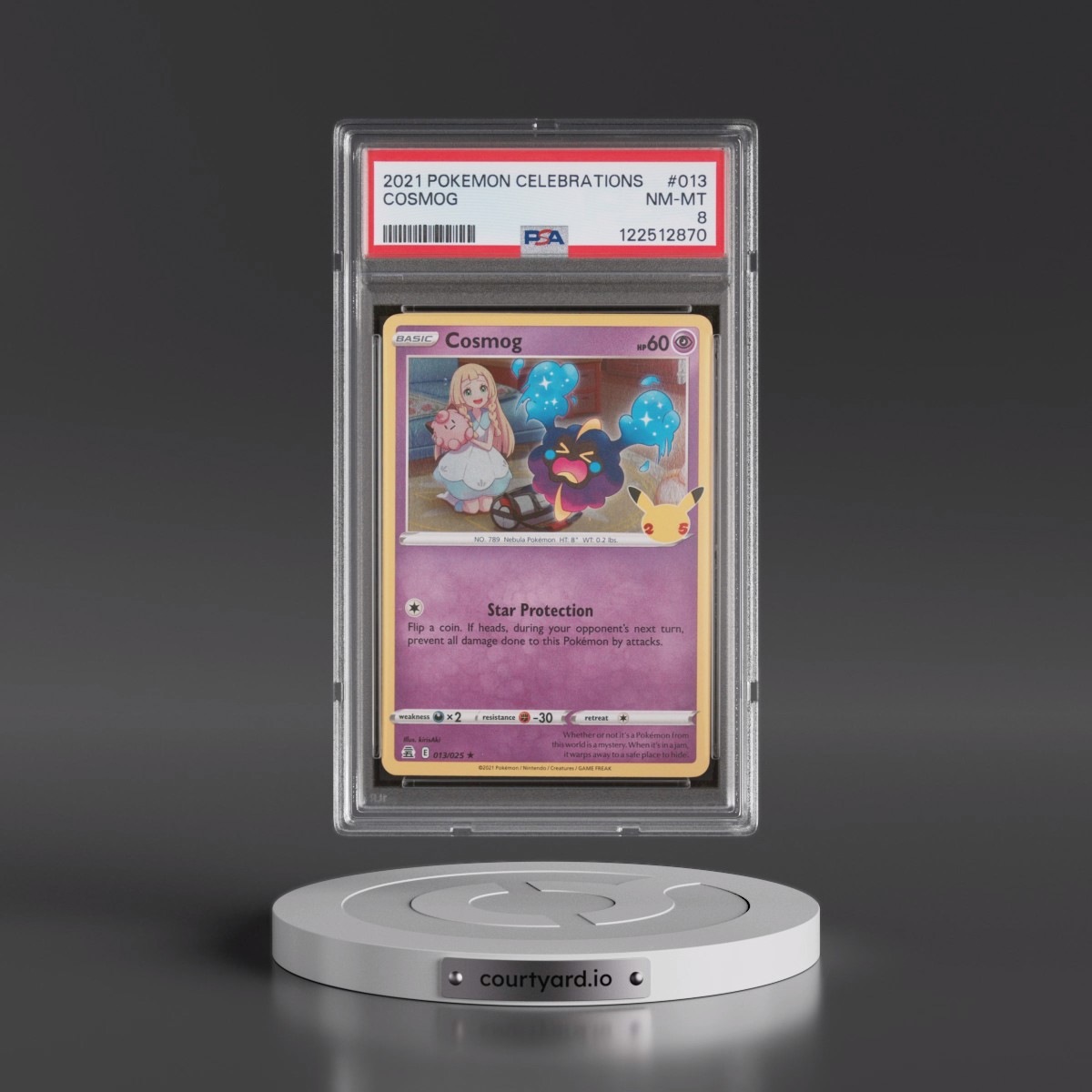 2021 Pokémon Celebrations #013 Cosmog (PSA 8 NM-MT)