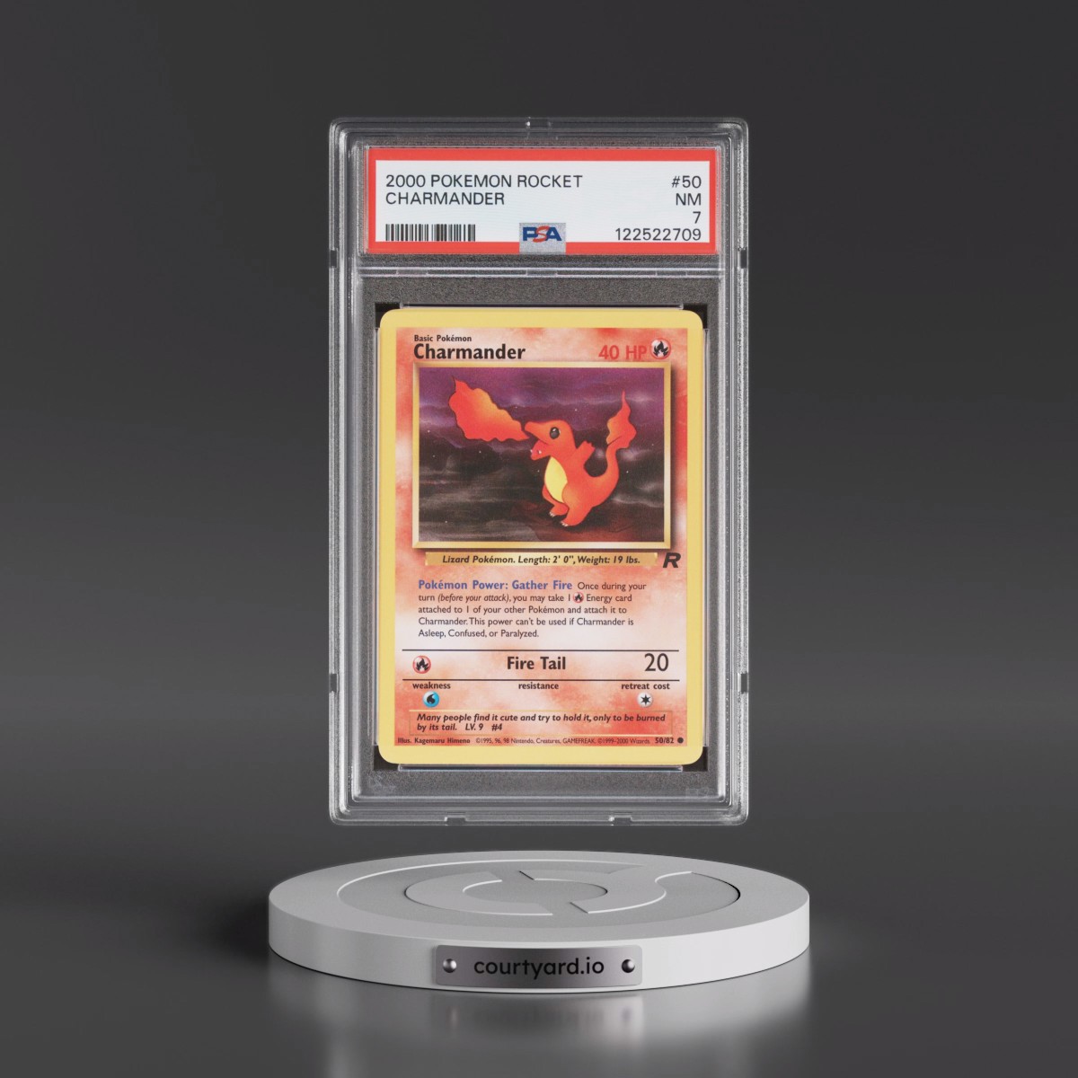 2000 Pokémon Rocket #50 Charmander (PSA 7 NM)