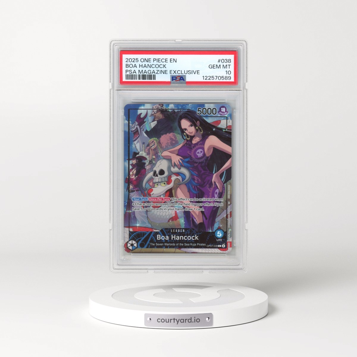 2025 One Piece Promos #038 Boa Hancock - PSA Magazine Exclusive (PSA 10 GEM MINT)
