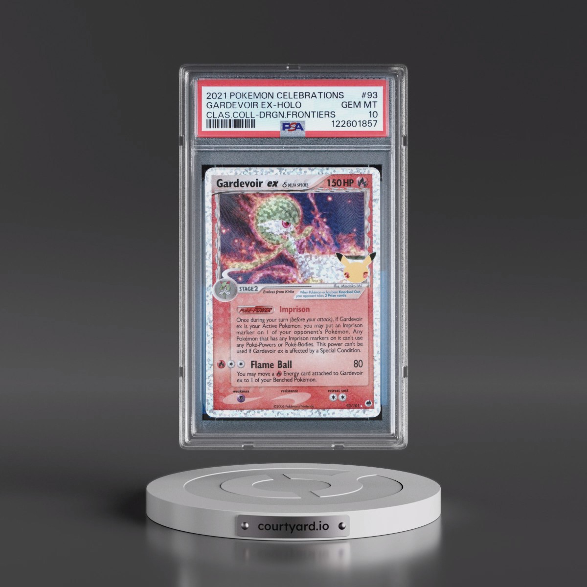 2021 Pokémon Celebrations Classic Collection #93 Gardevoir EX - Holo Holo (PSA 10 GEM MINT)