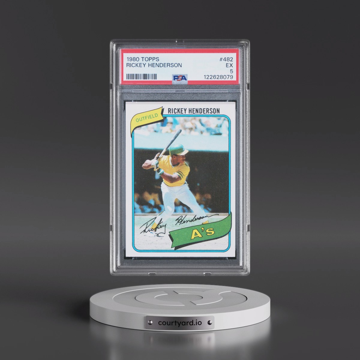 1980 Topps #482 Rickey Henderson (PSA 5 EX)