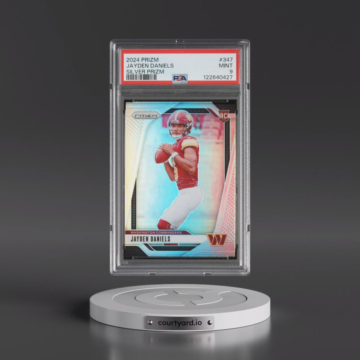 2024 Panini Prizm #347 Jayden Daniels - Silver Prizm (PSA 9 MINT)