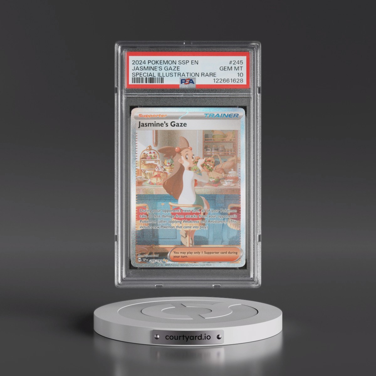 2024 Pokémon Ssp EN-Surging Sparks #245 Jasmine's Gaze - Special Illustration Rare (PSA 10 GEM MINT)