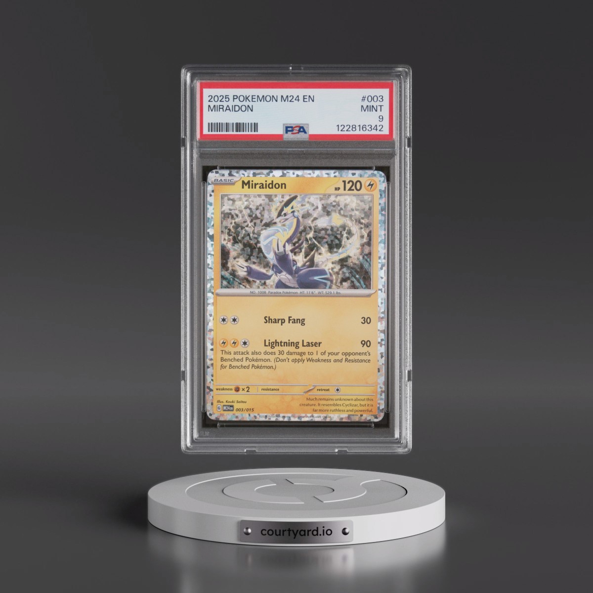 2025 Pokémon M24 EN-Mcdonald's Collection #003 Miraidon (PSA 9 MINT)