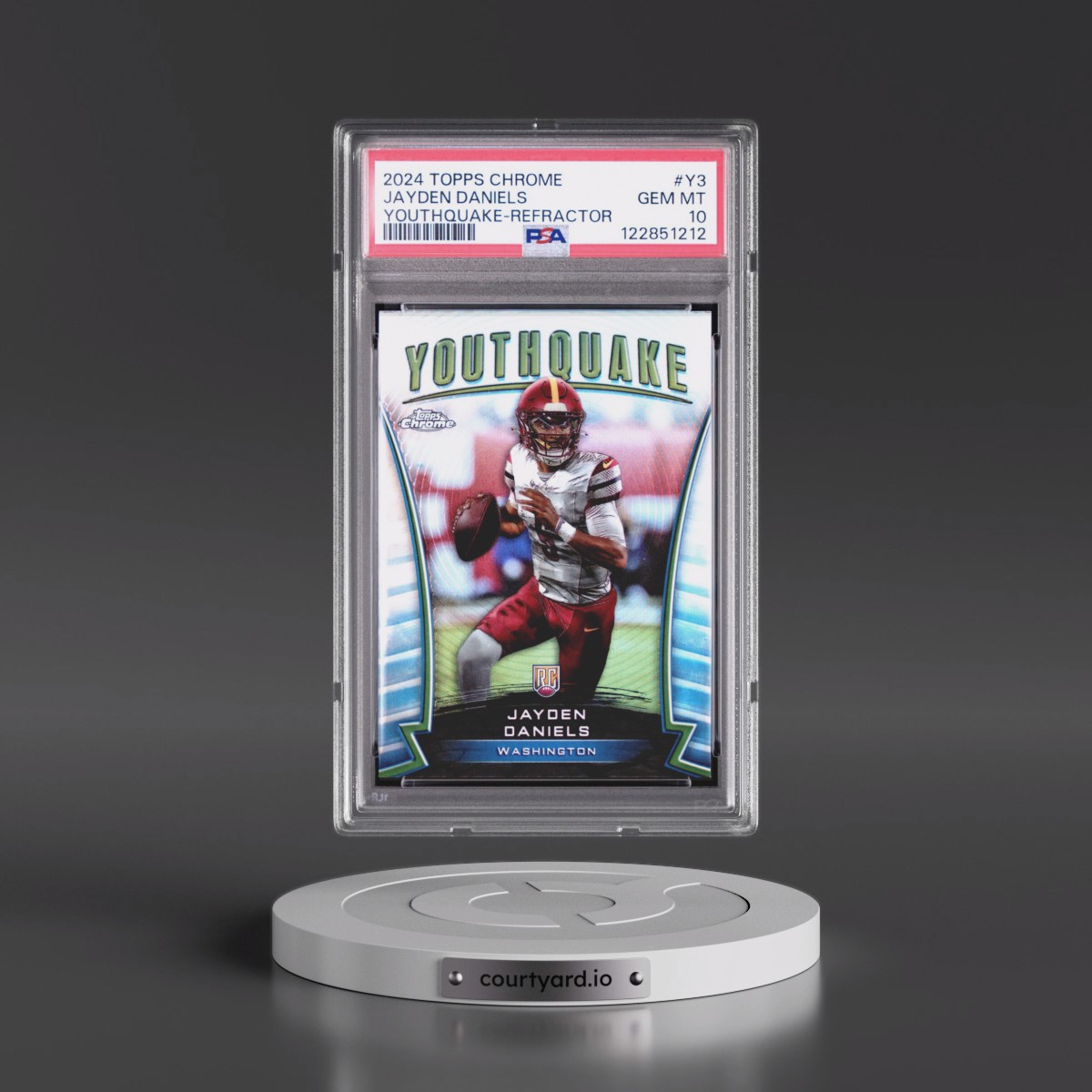 2024 Topps Chrome Youthquake #Y3 Jayden Daniels - Refractor (PSA 10 GEM MINT)