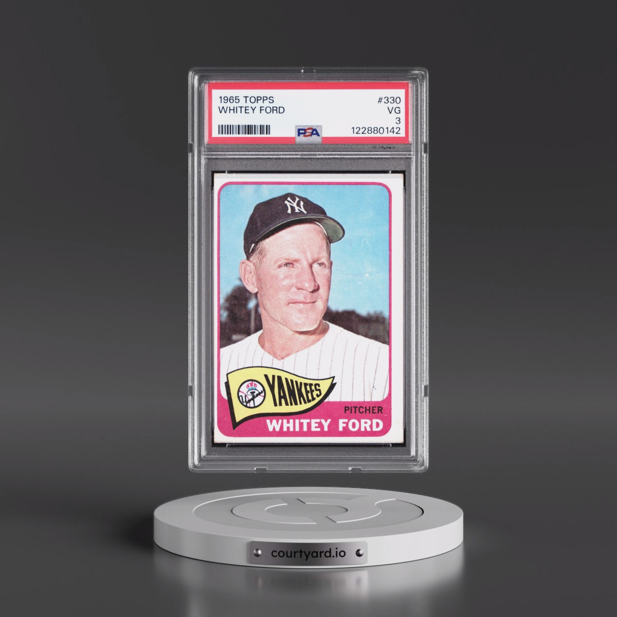 1965 Topps #330 Whitey Ford (PSA 3 VG)