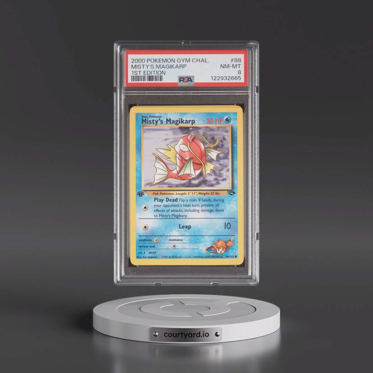 2000 Pokémon Gym Challenge #88 Misty's Magikarp - 1st Edition (PSA 8 NM-MT)
