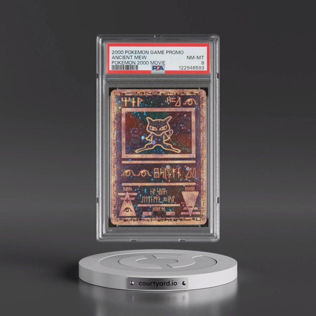 2000 Pokémon Game Movie Ancient Mew - Pokemon 2000 Movie PSA 8