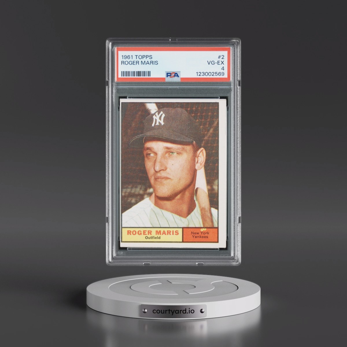 1961 Topps #2 Roger Maris (PSA 4 VG-EX)