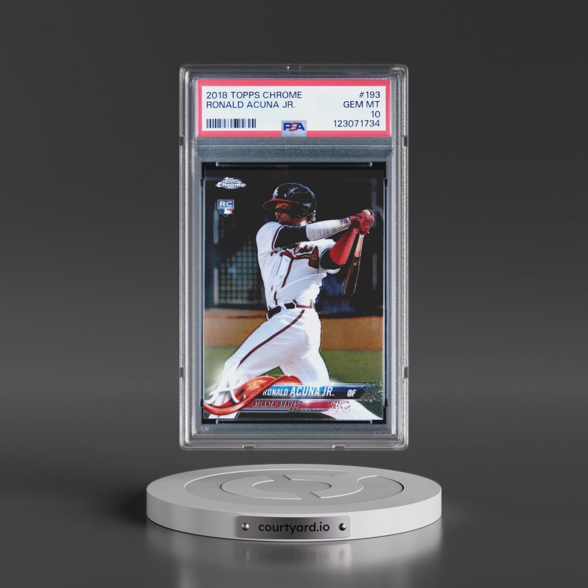2018 Topps Chrome #193 Ronald Acuna Jr. (PSA 10 GEM MINT)