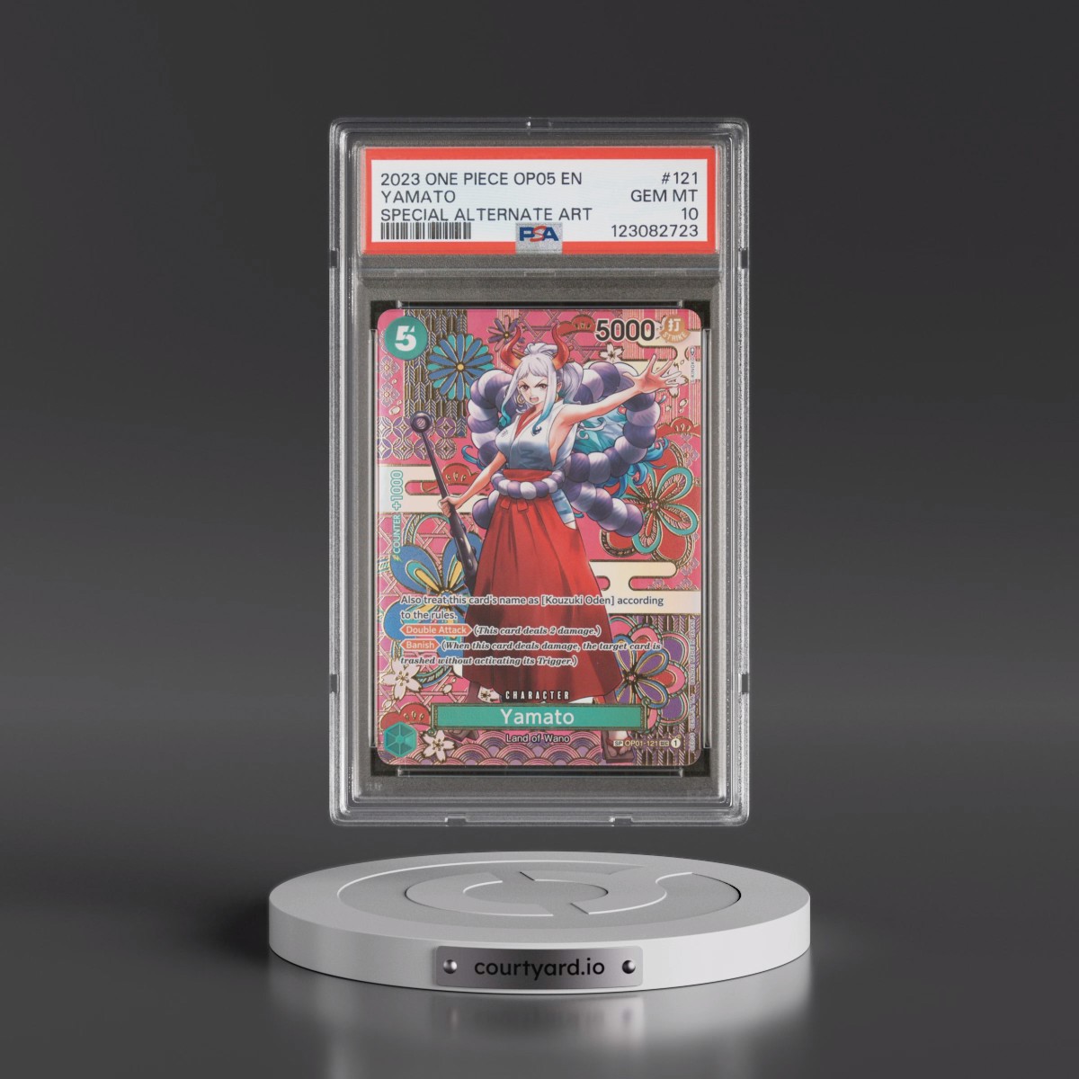 2023 One Piece Awakening of the New Era #121 Yamato - Special Alternate Art (PSA 10 GEM MINT)