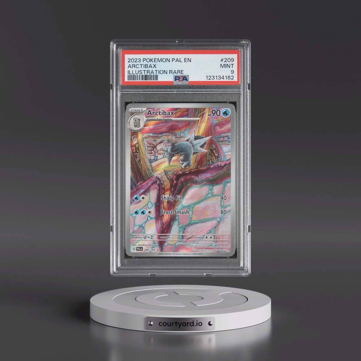 2023 Pokémon Pal EN-Paldea Evolved #209 Arctibax - Illustration Rare (PSA 9 MINT)