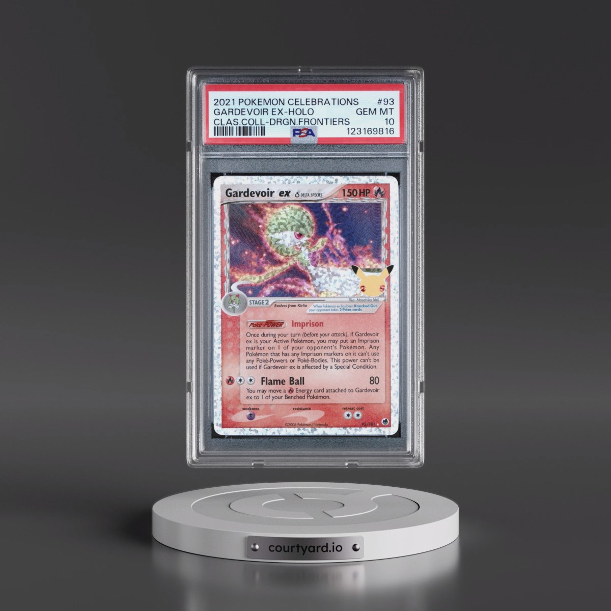 2021 Pokémon Celebrations Classic Collection #93 Gardevoir EX - Holo Holo (PSA 10 GEM MINT)