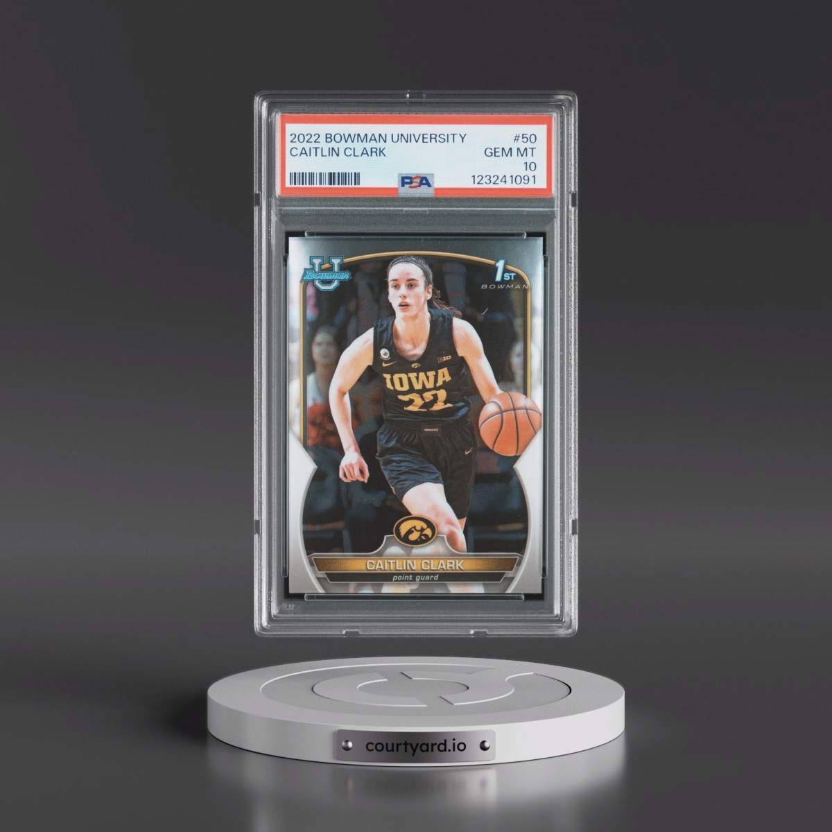 2022 Bowman Chrome University #50 Caitlin Clark (PSA 10 GEM MINT)