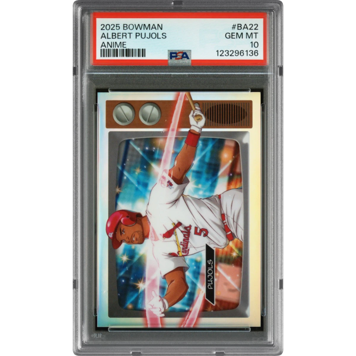2025 Bowman Anime #BA22 Albert Pujols (PSA 10 GEM MINT)